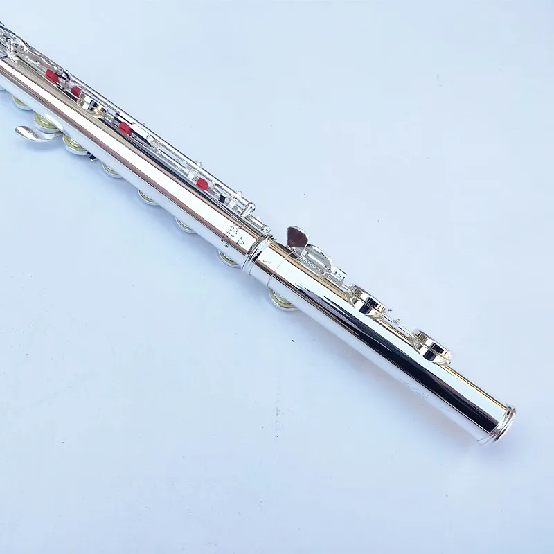 Сделано в Японии верхняя канавка с 16 отверстиями посеребренный поперечный Flauta