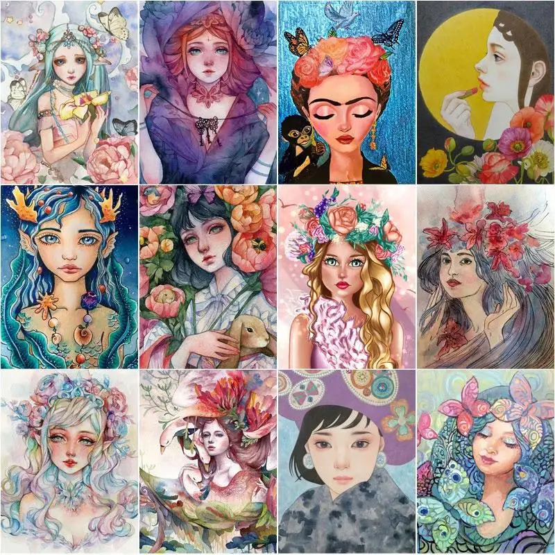 

5D rhinestone home gift painting anime diamond painting fairy tale sea daughter character painting full diamond decoration