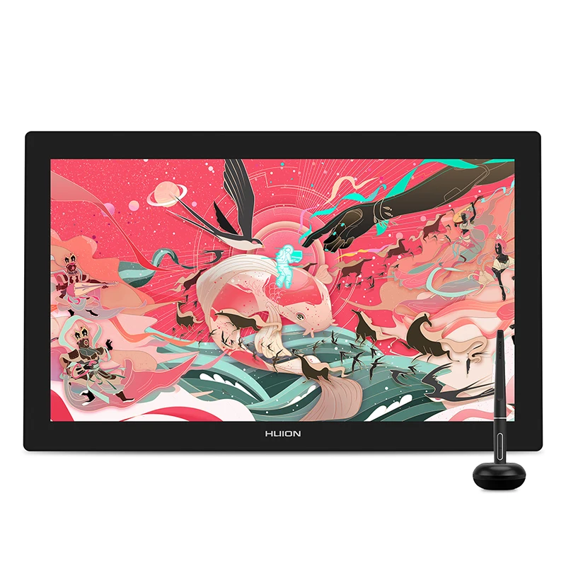 Графический планшет HUION Kamvas Pro 24 4K UHD 23 8 дюйма 140% sRGB 8192 уровня безбатарейный