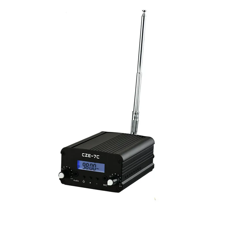 

1 Вт/7 Вт беспроводной ЖК-дисплей PLL 76 МГц-108 МГц FM стерео трансляционный передатчик для парковки церкви