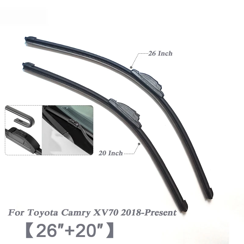 24 &quot26&quot Автомобильный Стайлинг U бескаркасные резиновые лезвия очистителей