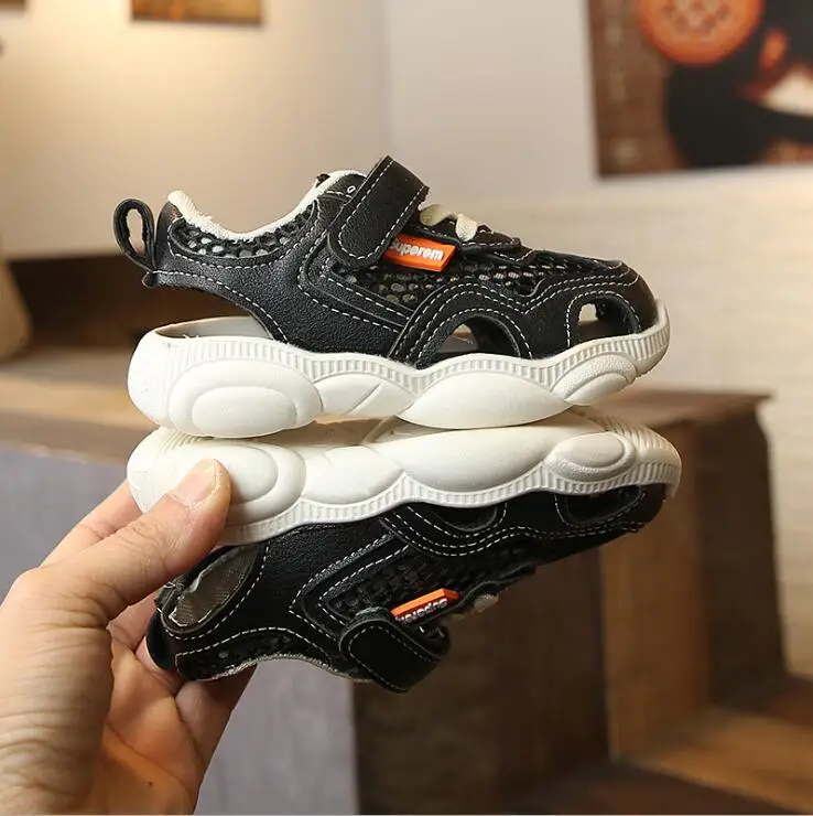 Модные детские летние сандалии для девочек и мальчиков Детские блестящие