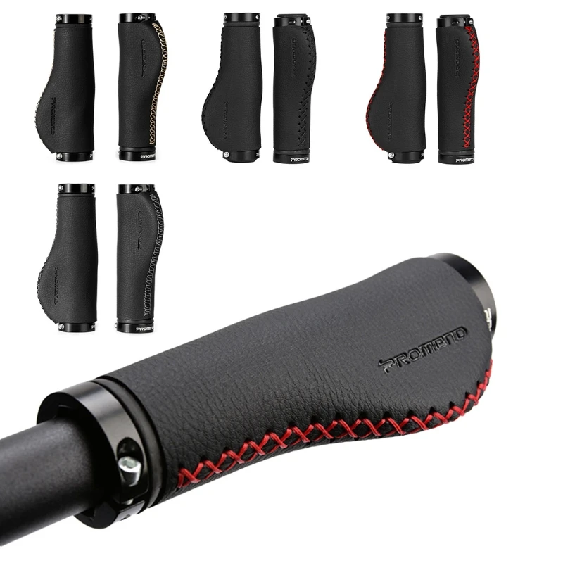 

Fiber PU Bike Scooter MTB Bicycle Handlebar Cover Handle Grips Bar End Lock-on G92F