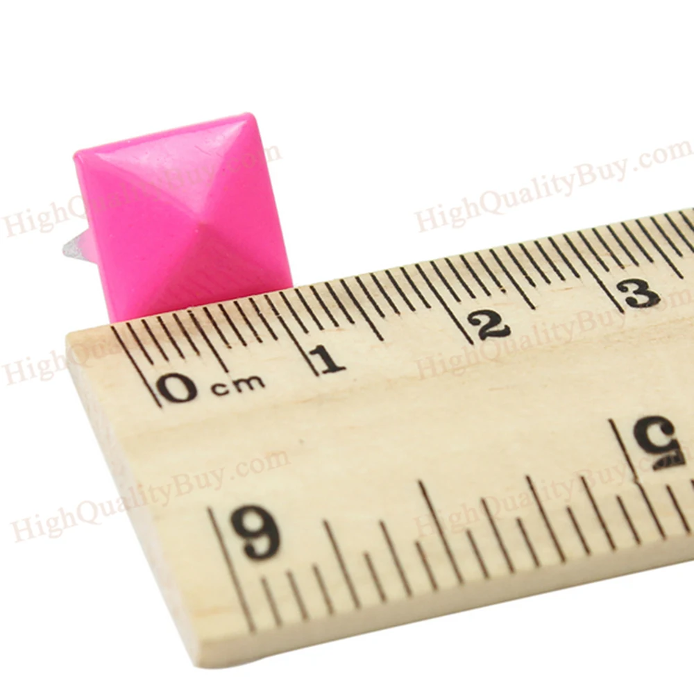 100 шт. DIY Панк пирамидальной формы цветные Шляпки Гвоздя для одежды обуви сумок и