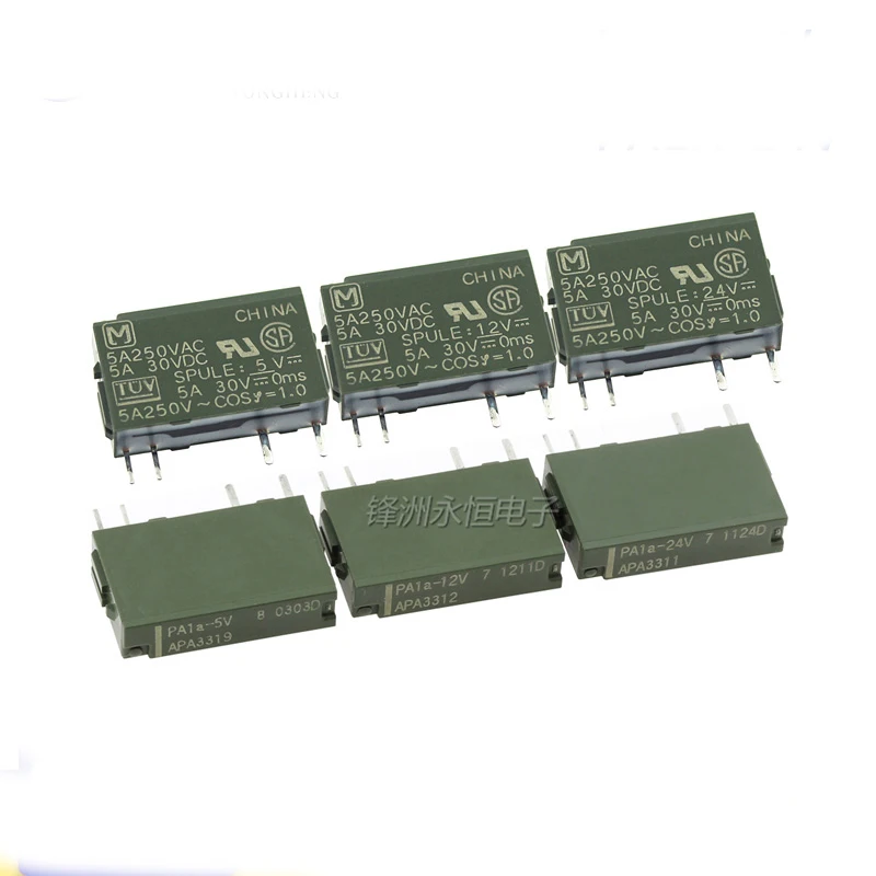 

5 шт./лот Φ/Φ 5V/12V/24V 5A/250VAC Relay