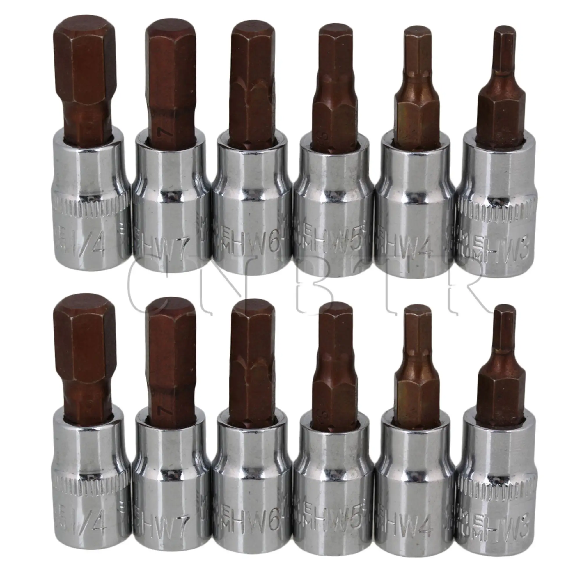 

CNBTR 12Pieces S2 Alloy Steel Bit Socket Tool Kit for Parbuckle Screw