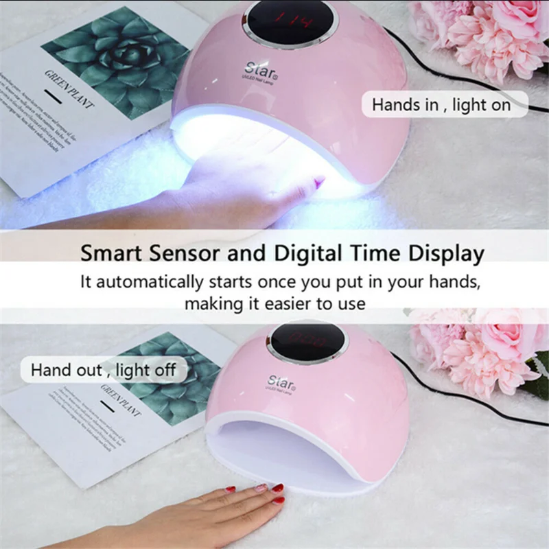 

72W Star5 Nail Light Tools Nail Set Phototherapy Machine 33 Lights Ultra Power Nail Dryer Nail Uv Lamp
