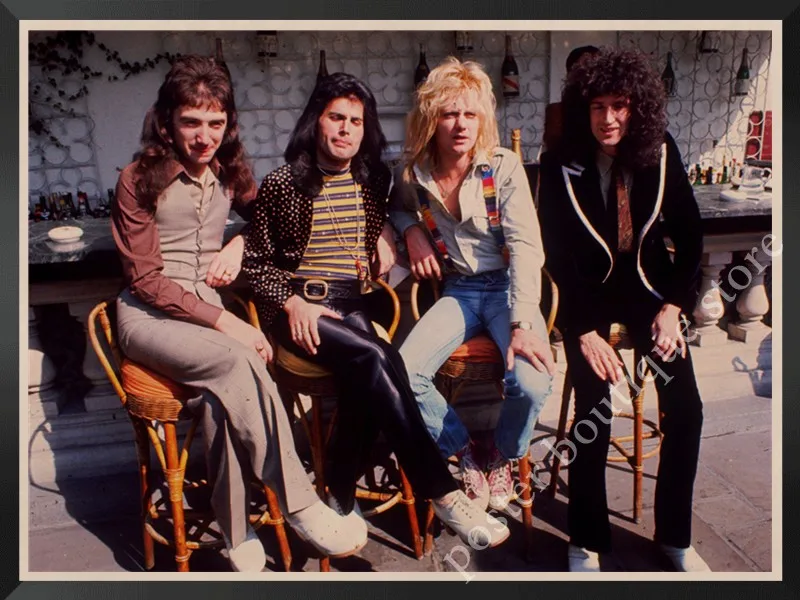 Queen Band музыкальный плакат на крафт-бумаге Фредди Меркьюри, Brian мая винтажная Высококачественная декоративная роспись стены стикер