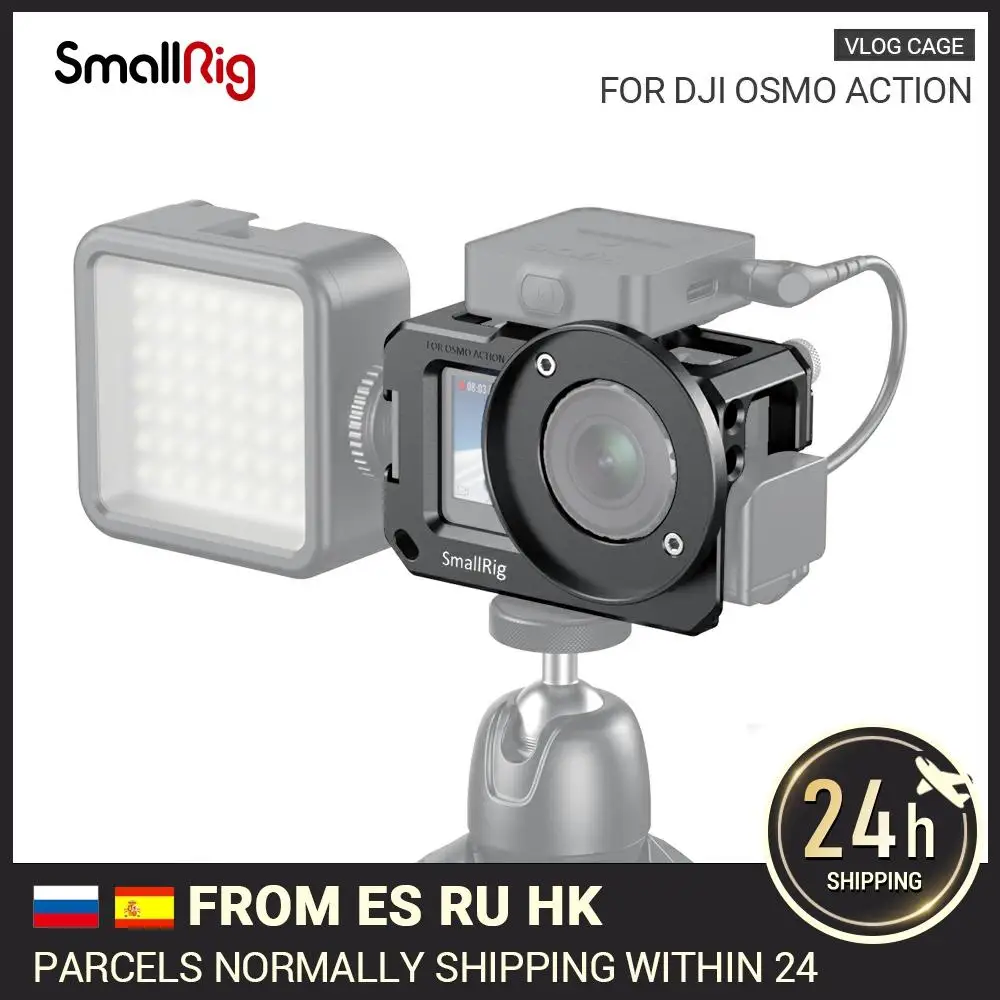 Клетка SmallRig для экшн-камеры DJI Osmo (совместимая с адаптером микрофона) креплениями