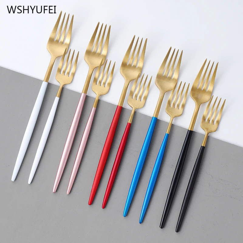 Прямая продажа новая вилка из нержавеющей стали для западного стейка фруктов