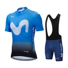 2021 Movistar, мужская летняя одежда для велоспорта, комплект дышащей одежды, шорты с коротким рукавом, одежда для горных велосипедов