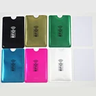 Кошелек, блокирующий RFID, 100 шт.лот, чехол для сканирования, алюминиевый, для кредитных карт, паспорта