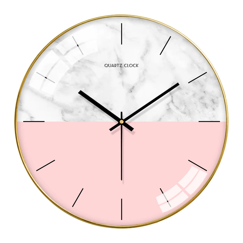 

Modern Wall Clock Gold Nordic Watch Wall Living Room Bedroom Silent Clocks Wall Home Decor Creative Wall Watch