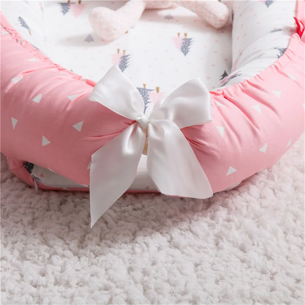 

Baby Crib Portable Newborns Bed Baby Bed Washable Cot Baby Nest Cotton Children's Bed Portable For Bed Crib Folding Newborns