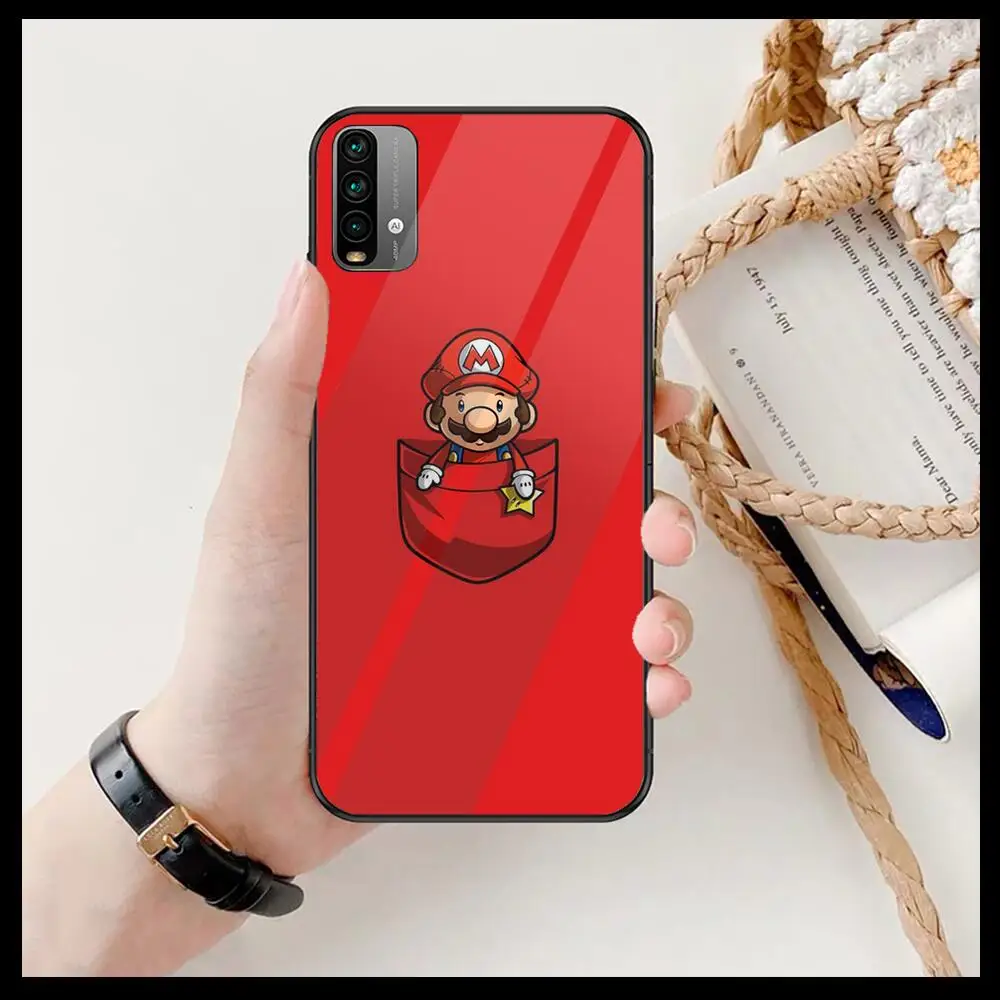 

funny Super Marios Bros Phone Case For XiaoMi Redmi 11lite ultra 9 8A 7A 6 A Pro T 5G K40 Anime Black Cover Silicone Back Pret