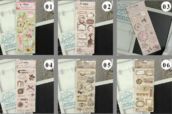 Random color 1 шт. красивые стерео наклейки изображения бабочки и цветка diy закладки Скрапбукинг дневник альбом украшения детей 3d наклейки - Цвет: Random color