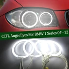Высокое качество CCFL комплект ангельских глаз теплое белое кольцо Halo для BMW 1 серии E81 E82 E87 E88 2004-2012 ксеноновая фара демонический глаз
