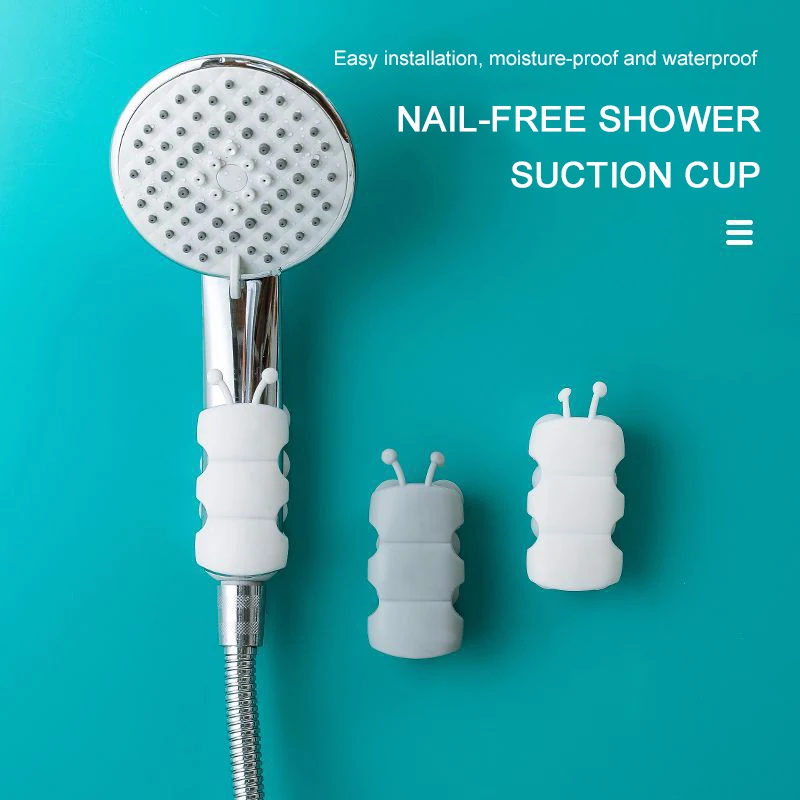 

Removable Silicone Shower Head Holder Bracket Suction Cup Handheld Bathroom Tool Shower Head Suction Cup Home Bathroom Supplies