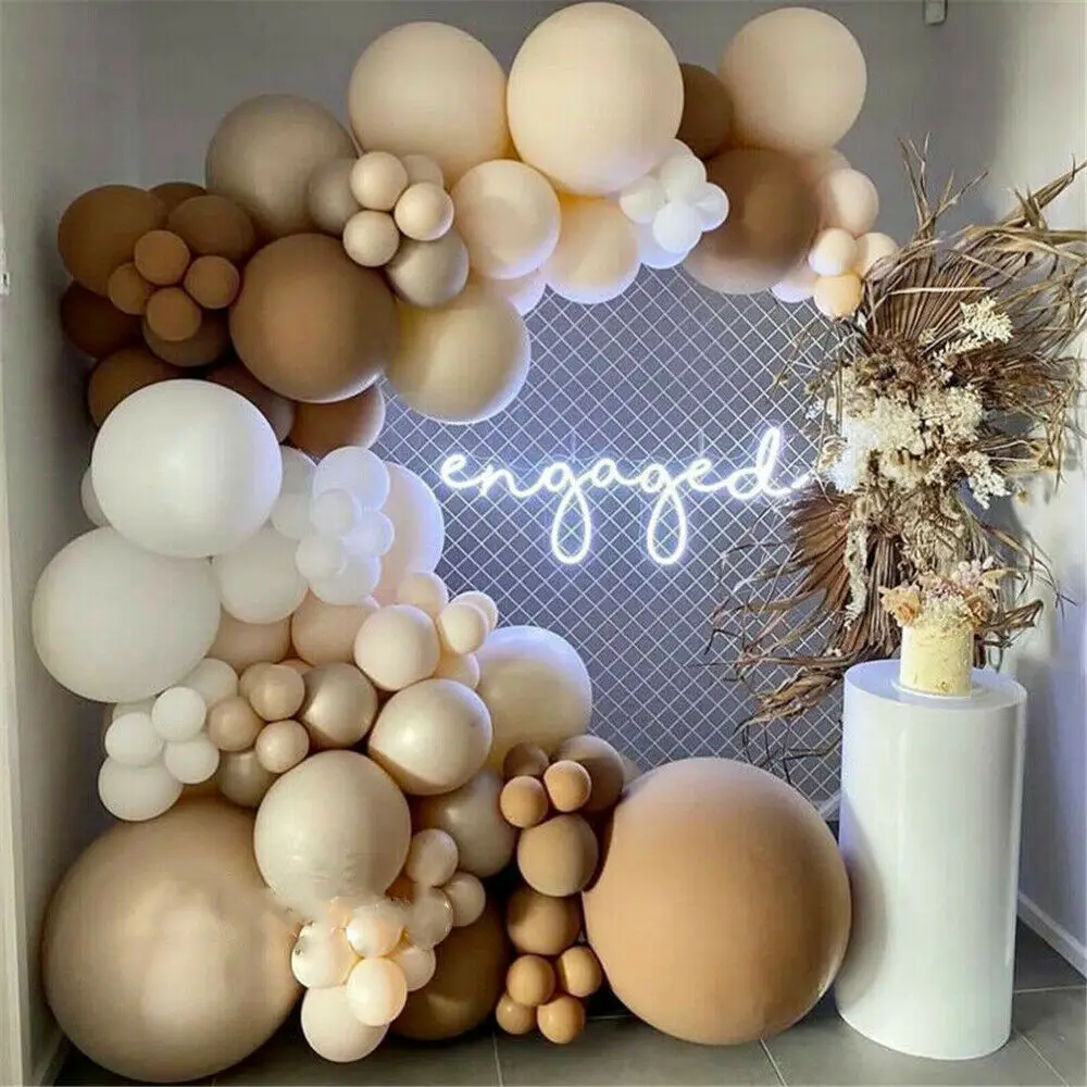 

Воздушные шары в стиле ретро, гирлянда из искусственного латекса, набор воздушных шаров для детского праздника, свадебный фон, украшения дл...
