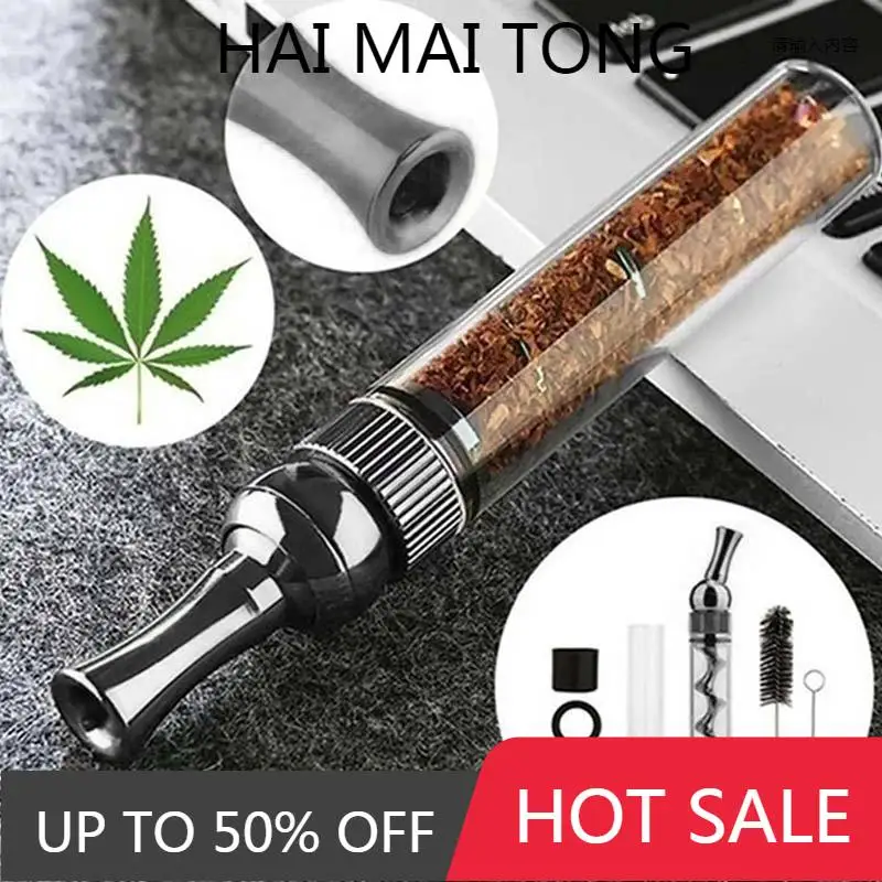 

Spiral Orbit Pipe New Design Smoking Pipe DIY Tobacco Pipes Mini Twisty Metal Tip Smoking Tool With Cleaning Brush