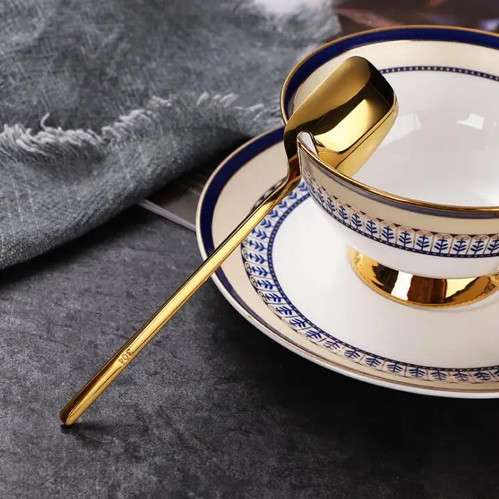 Нержавеющая сталь мульти Цвет ложка вилка десертные фруктовый салат мороженое