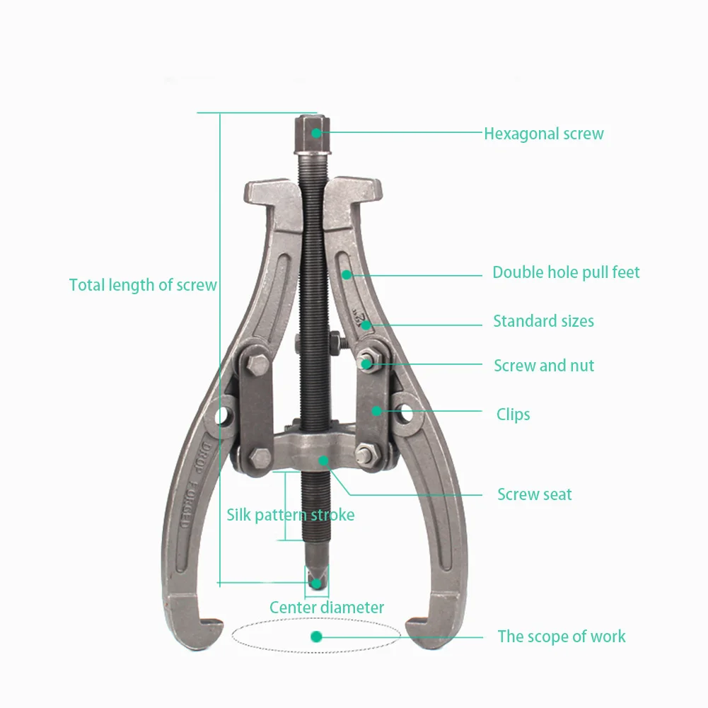 

Three Jaw Gear Puller 3 Jaw Reversible Fly Wheel Pulley Remover Kit For Removing Gear Sprocket Bearings Pulley Pulling Tool