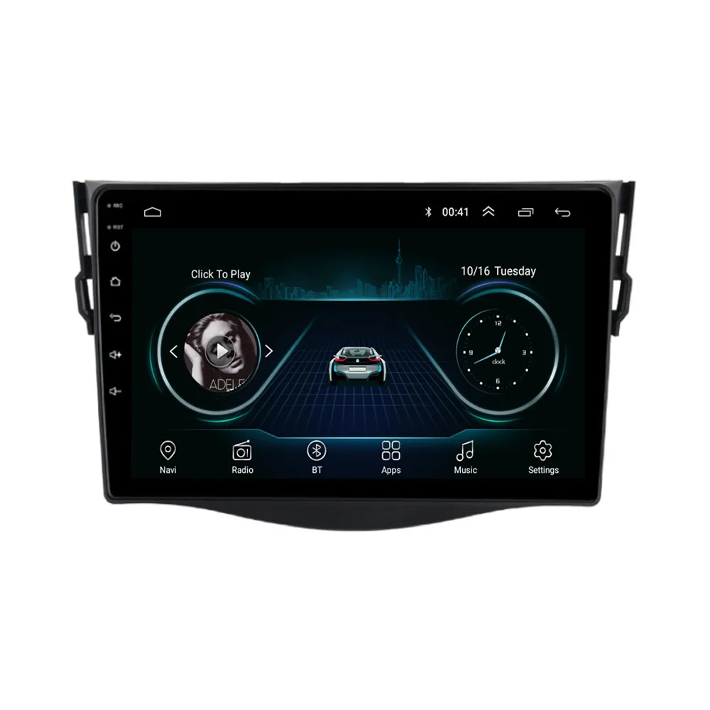 9 ”4G LTE Android 8,1 подходит для TOYOTA RAV4 2007 2008 2009 2010 2011 2012 Мультимедиа стерео автомобильный dvd-плеер навигация gps радио