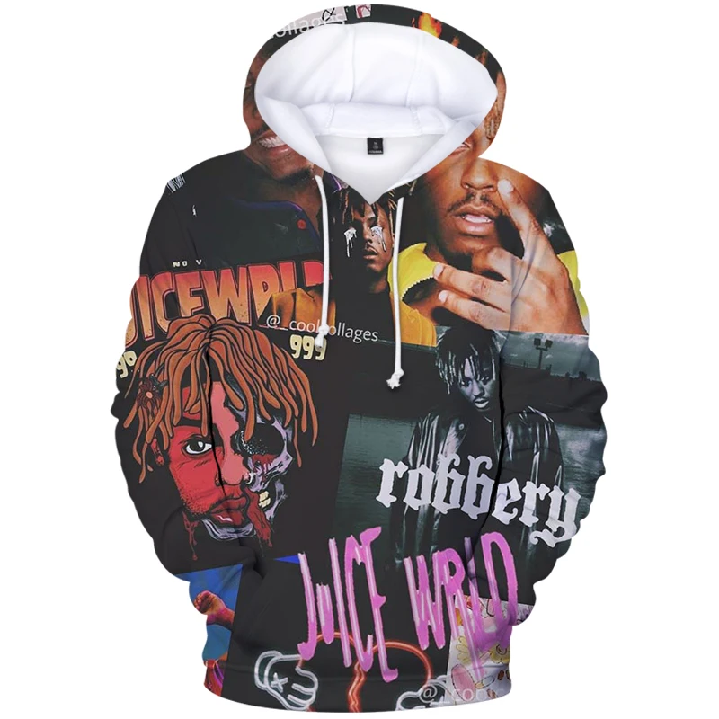 

Rap Tupac Playboi Juice Wrld Lil Peep Hoodie Mens Sweatshirt Juice Wrld 3D printing Hip Hop Streetwear Hoody pullover Tracksuits