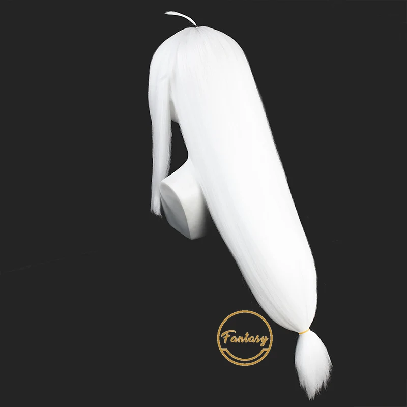 Длинный белый косплей из термостойких синтетических волос для вечевечерние НКИ