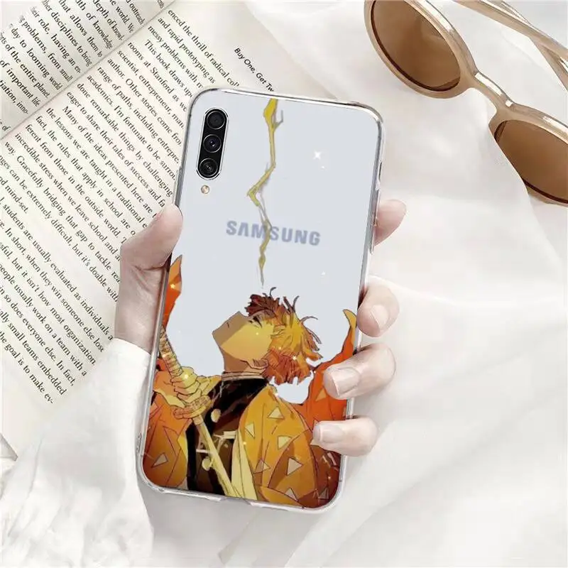 

Demon Slayer Kimetsu Yaiba Phone Case Transparent For Samsung Galaxy A71 A21s S8 S9 S10 plus note 20 ultra