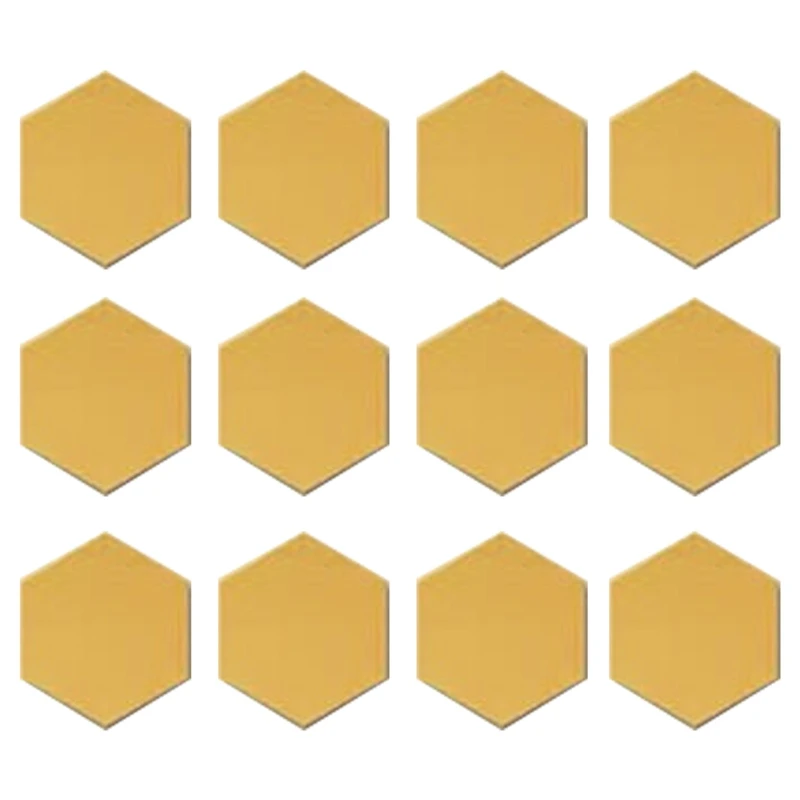 

12pcs/set Hexagonal Bathroom Mirror Wall Sticker DIY Removable Decorative Mirror X37B