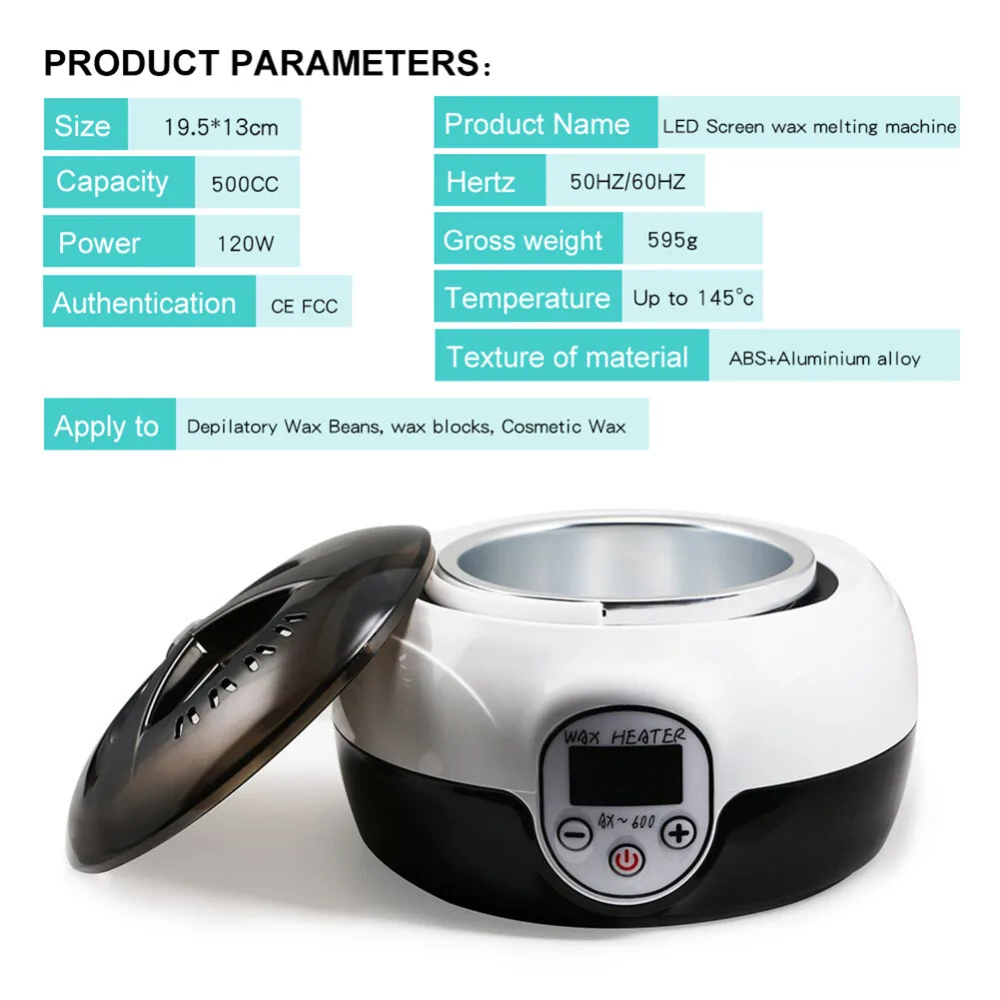 Восковый нагреватель парафина цифровой для удаления волос с ЖК-экраном | Бытовая