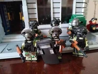 building blocks toys military model call of duty russian special forc seals team swat