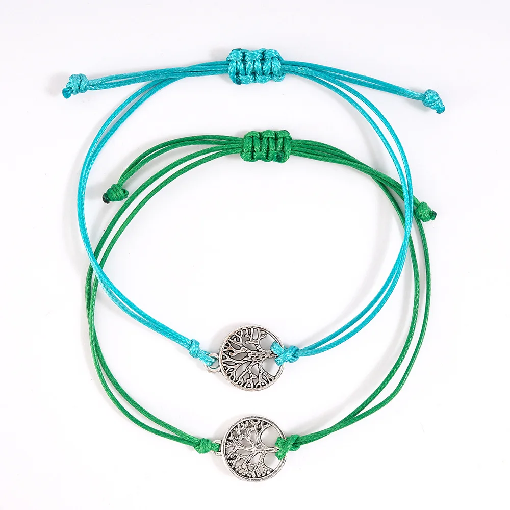 Продажа Тканые Спасательные Браслеты с деревом в европейском и американском