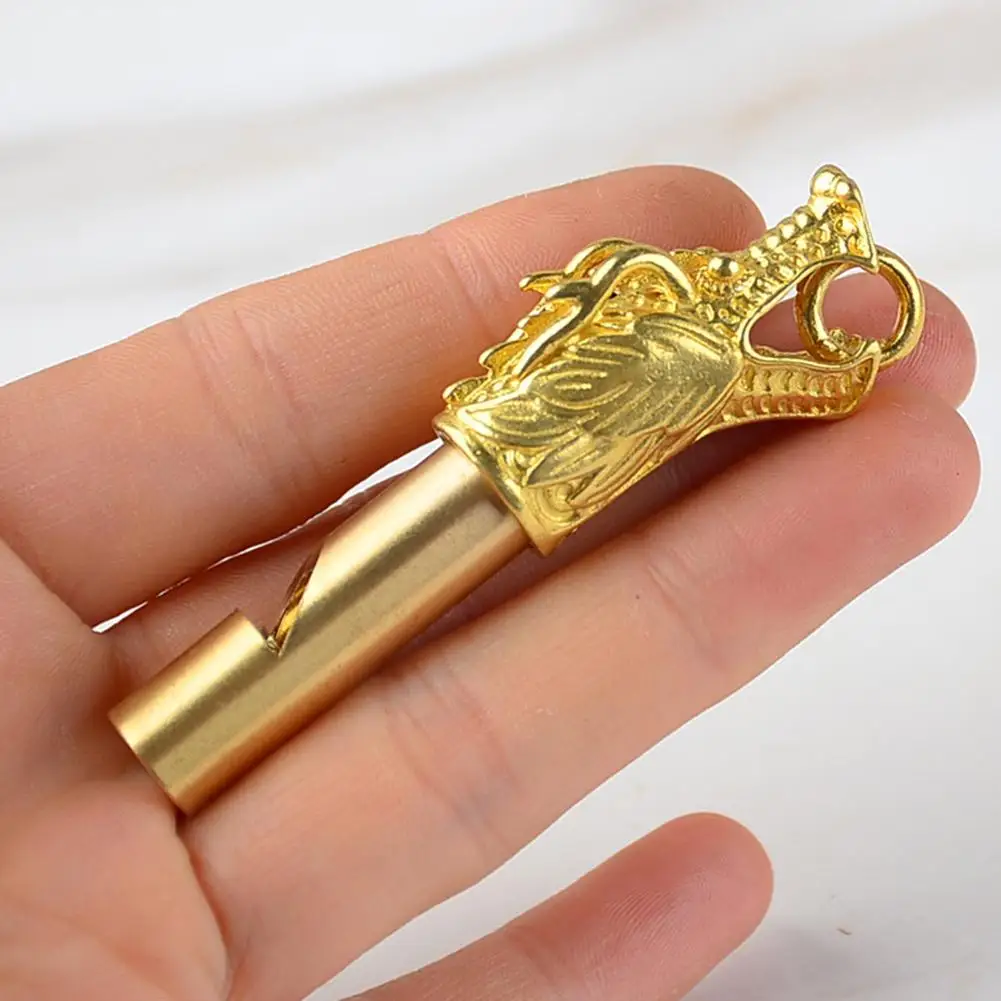 Латунный Мини свисток премиум аварийный винтажный брелок кулон для наружного