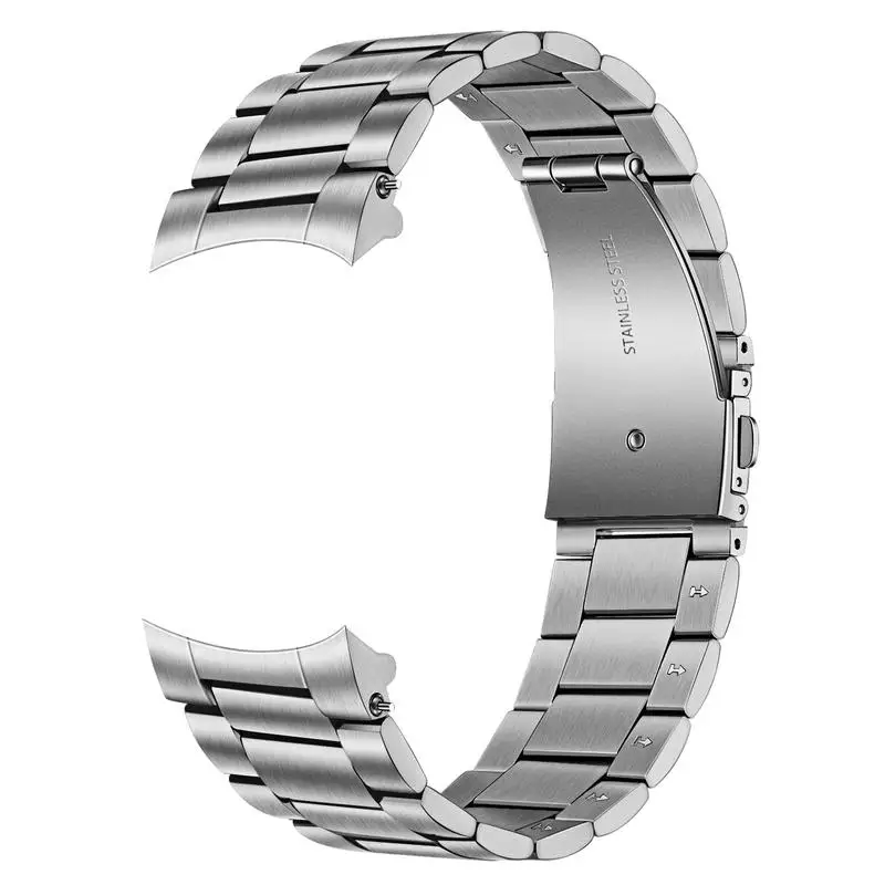 Silver Без зазора твердый ремешок из нержавеющей стали для samsung Galaxy Watch 46 мм/gear S3 быстроразъемный браслет - Цвет ремешка: Silver