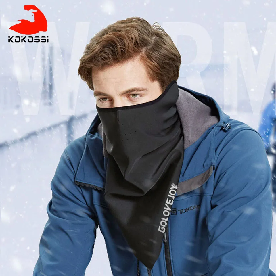 KoKossi 1 шт. зимний теплый шарф для велоспорта на открытом воздухе ветрозащитная