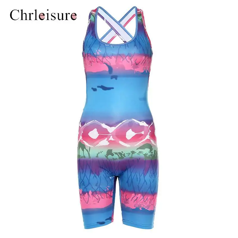 Женский эластичный обтягивающий комбинезон с открытой спиной