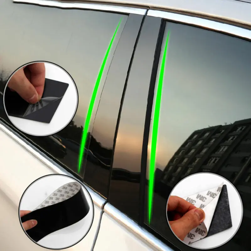 

Mouldings Car window pillar Trim Nice Stylish Glossy Black Accessories