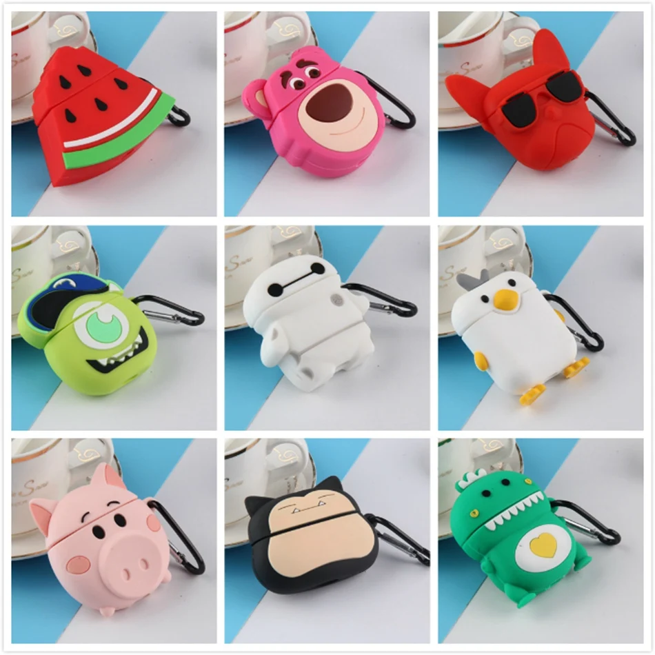 Чехол для наушников чехол Airpods силиконовые Милые Мультяшные наушники с собакой