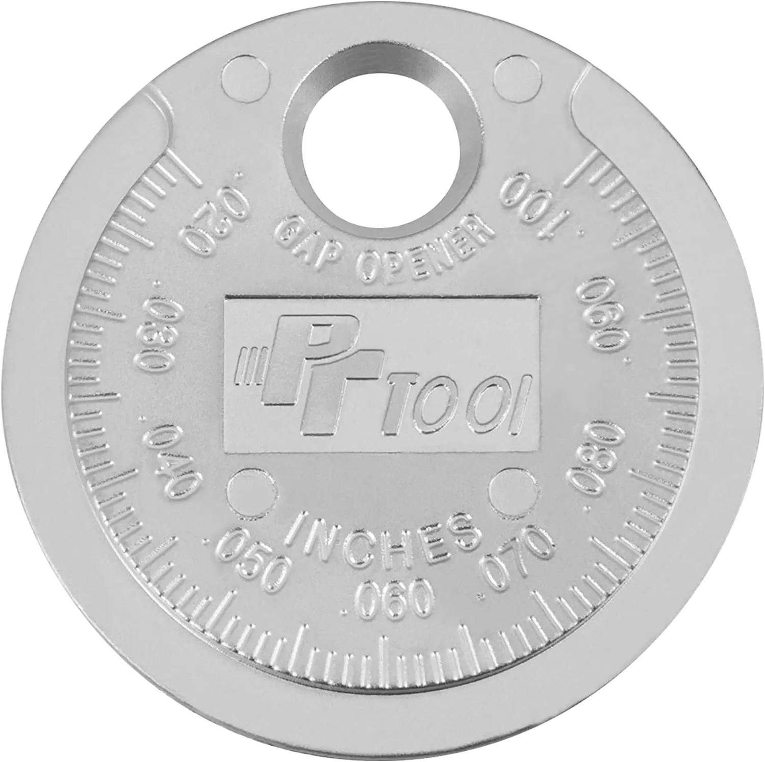 

1 Pcs Coin-Type Spark Plug Gap Tool Scaled from 0.020 to 0.100 Inch Spark Plug Gap Gauge Measuring Tool