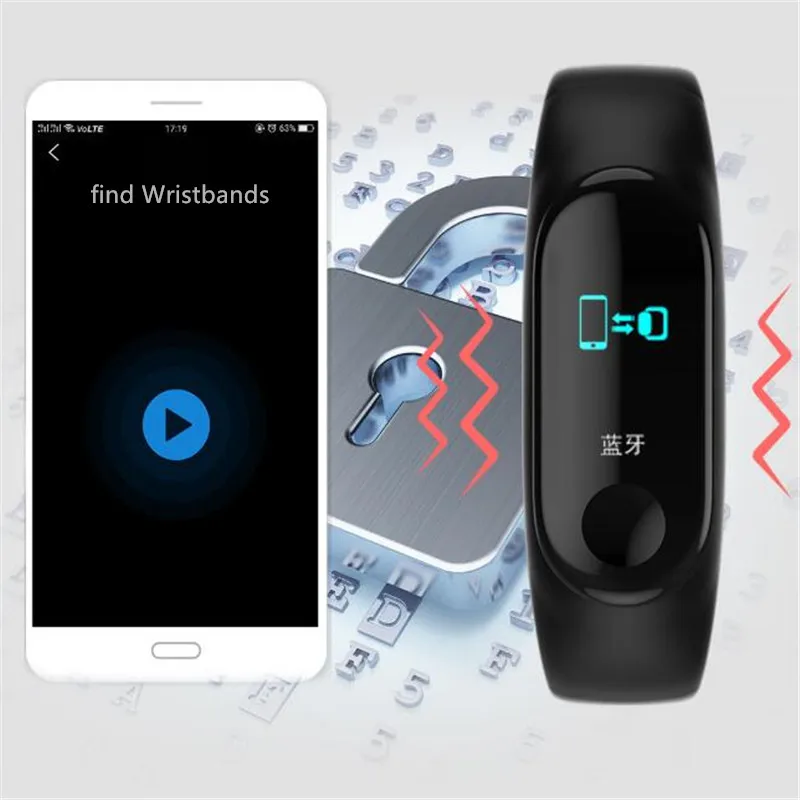 Smart Wristband Bracelet Screen Correa Smartband IP67 Waterproof Blood Pressure Tracker Sport Watch Activity Fitness | Электроника