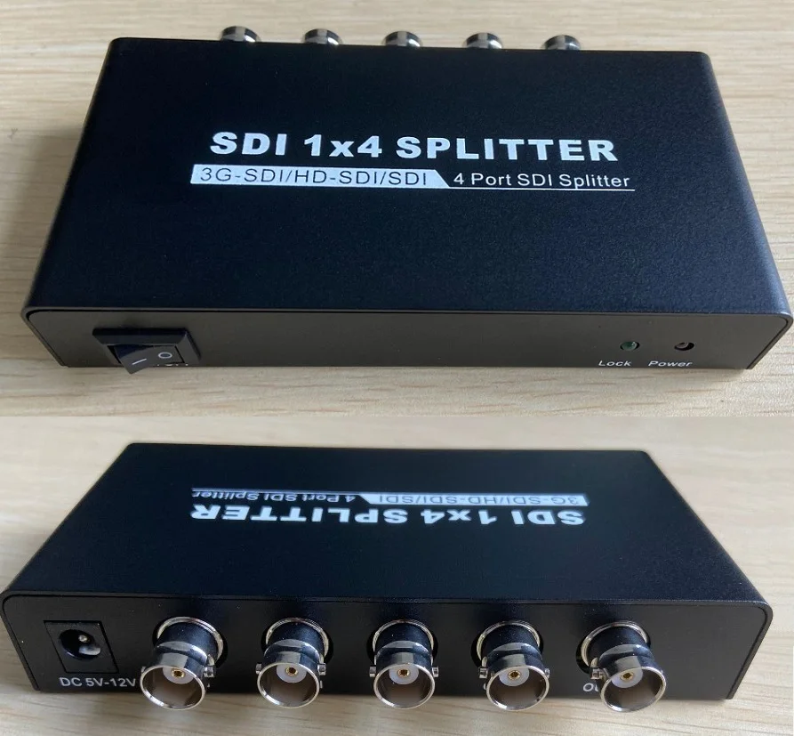 Новый SD SDI / HD 3G разветвитель распределения 1x4 распределитель на 4 одновременных