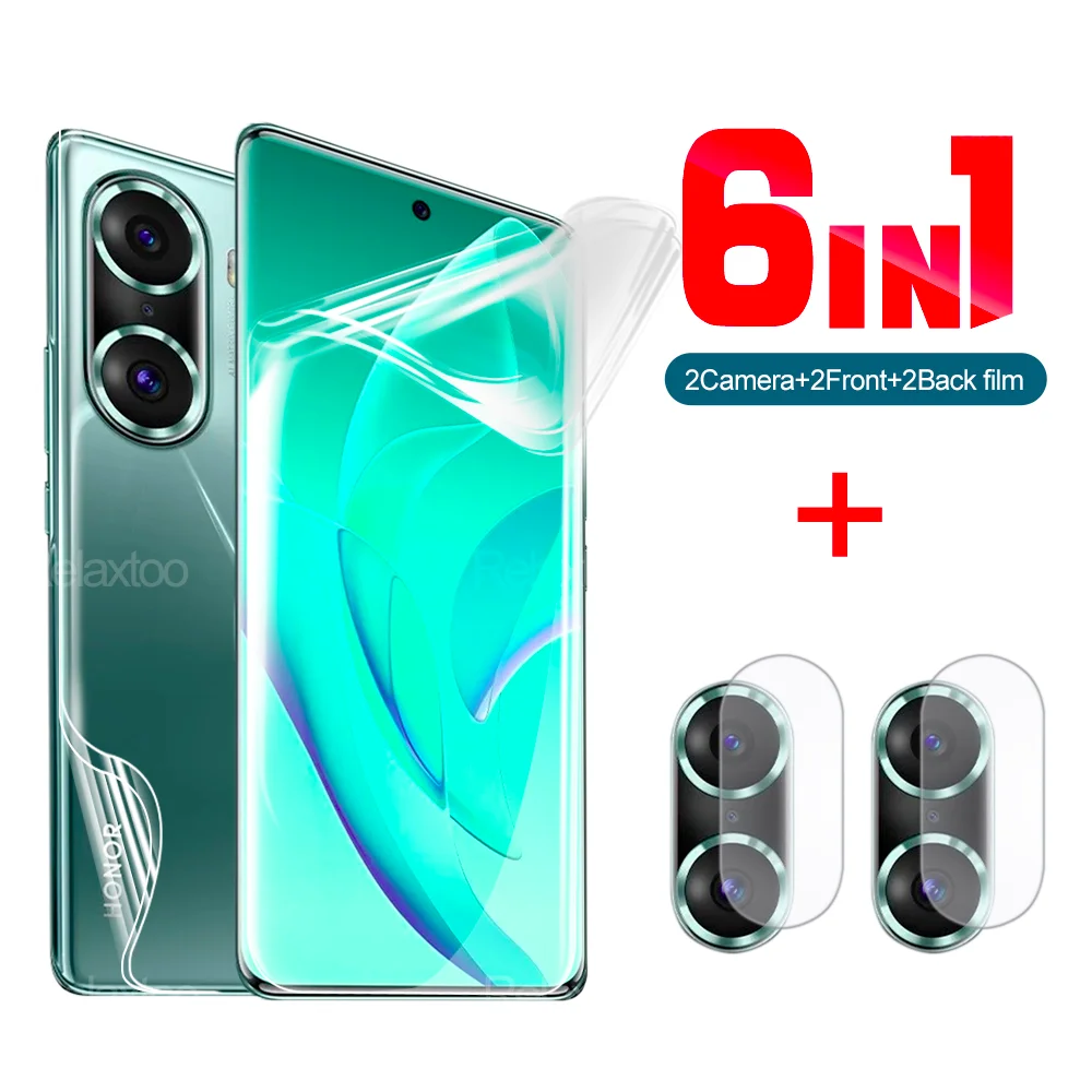 

6in1 Front Back Hydrogel Film For Honor 60 pro TNA-AN00 Screen Protector For Honor 50Pro 50SE 50Lite Camera Lens Protective Film