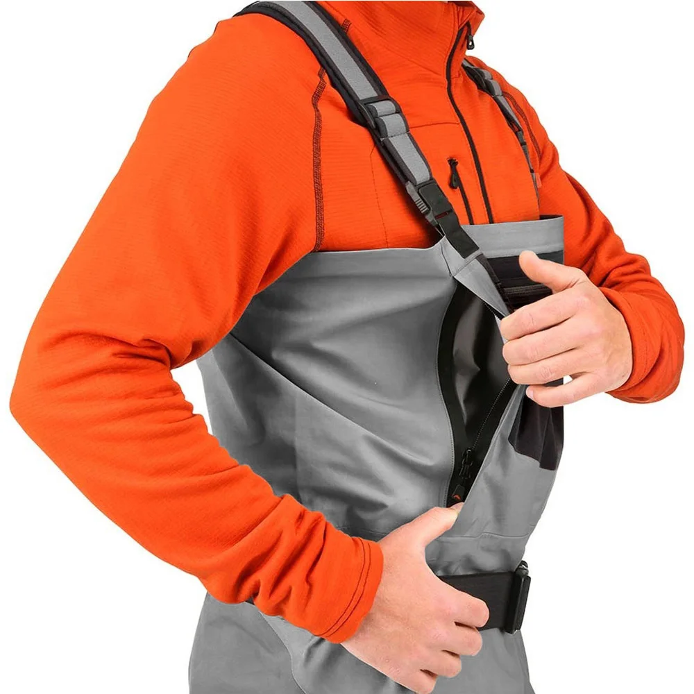 Мужские охотничьи рыболовные нагрудные сапоги с неопреновыми носками дышащие