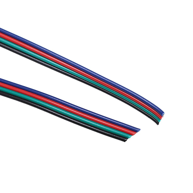 5 м 4-контактный RGB светодиодный Удлинительный провод для 3528 5050 Светодиодная лента