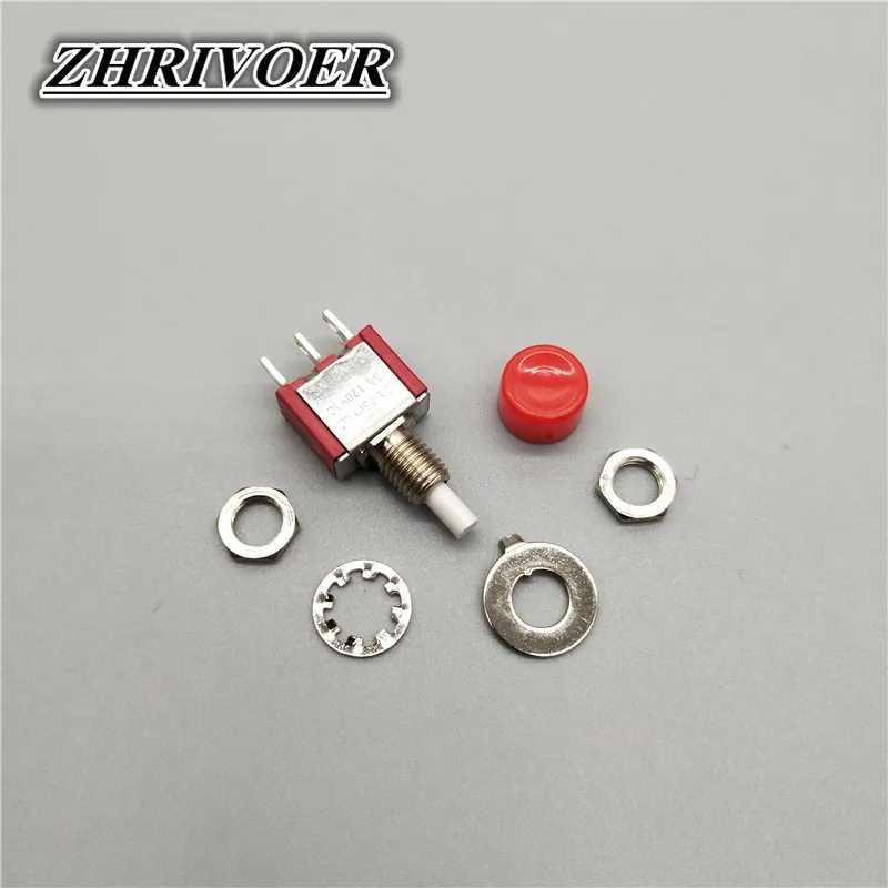5 шт. DS-612 3Pin C-NO-NC 6 мм Мини Мгновенный самозапуска пуш-ап мини Пластик