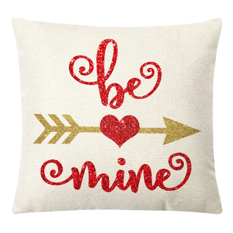 Funda de almohada para el D&iacute;a de San Valent&iacute;n, cubierta de coj&iacute;n para sof&aacute;, cama, decoraci&oacute;n del hogar, coche, rom&aacute;ntico, 45cm-2
