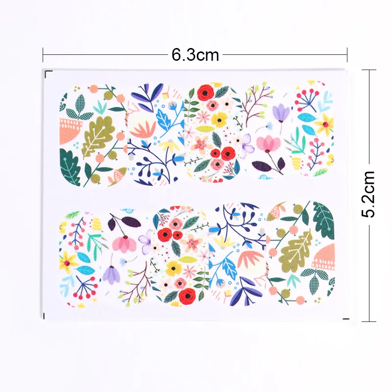 Переводные наклейки для ногтей 25 шт. Набор стикеров с узорами дизайн ногтей|nail water