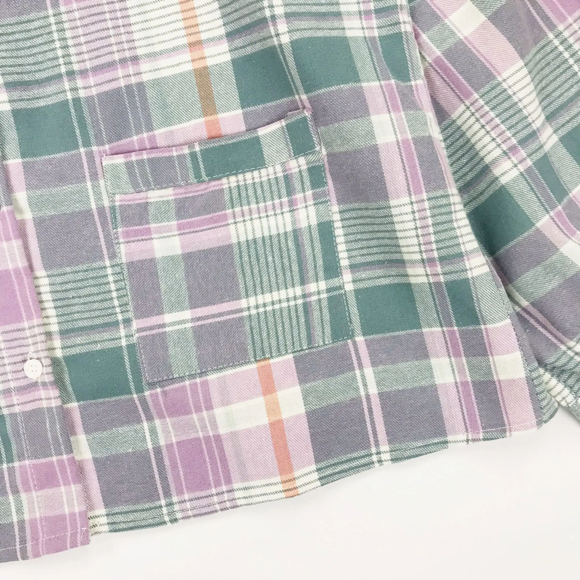 Оригинальный дизайн новая Женская Весенняя блузка с карманами декоративная